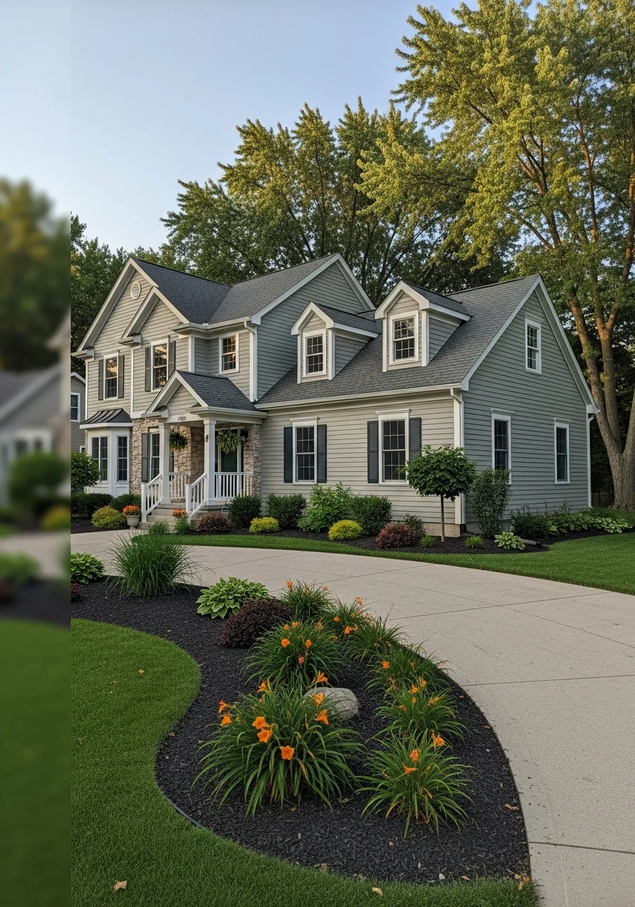Well-maintained Battle Creek home with updated exterior and professional landscaping.